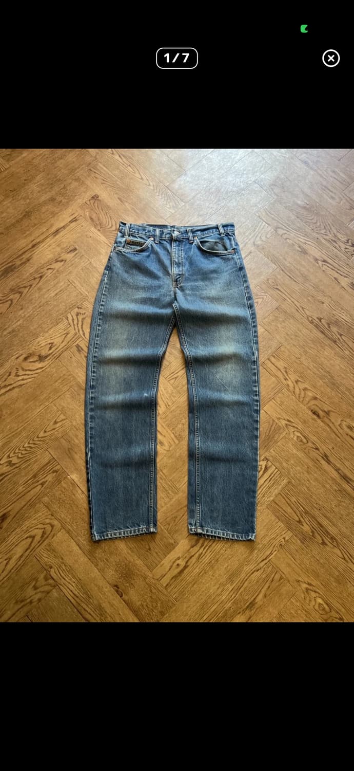 [33] 90's 리바이스 USA 오렌지탭 505 데님 팬 상품이미지1