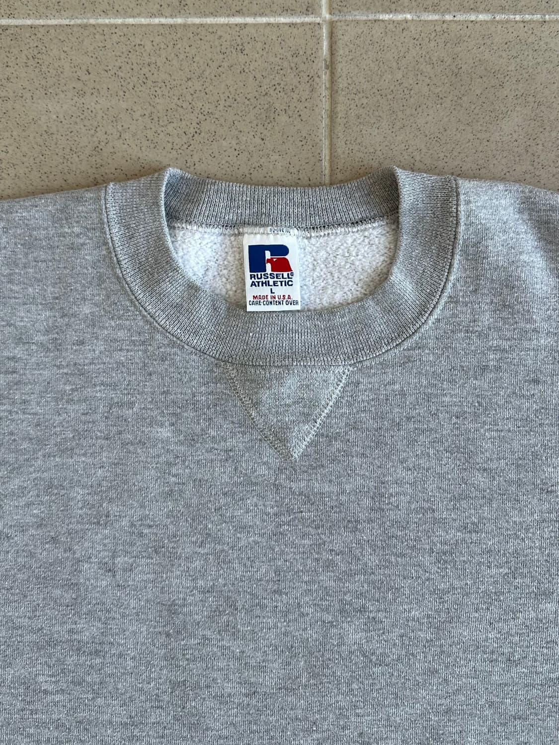 90s 빈티지 러셀 스웻셔츠 그레이 L USA 상품이미지7