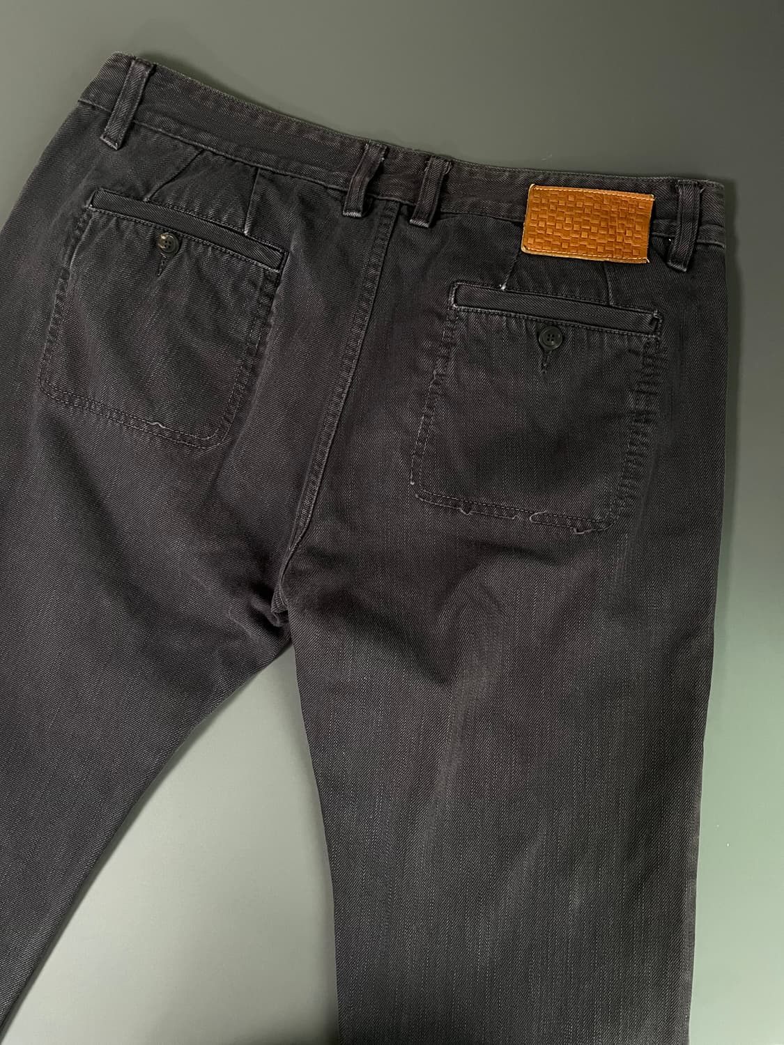 [50] 우영미 포켓 디테일 가먼트 다잉 데님 팬츠 스트레이트핏 상품이미지6