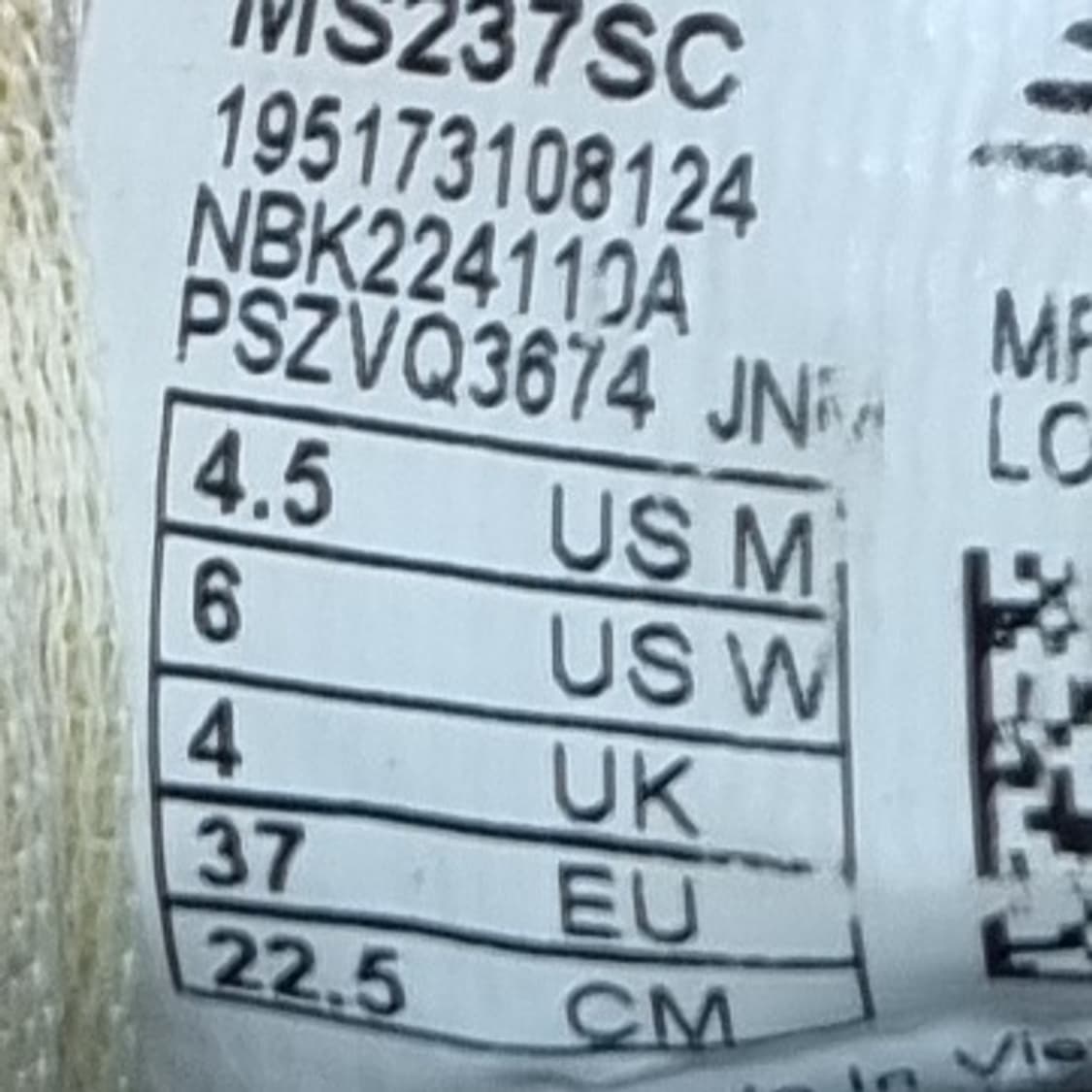 뉴발란스 237 네이비 운동화 225 상품이미지6