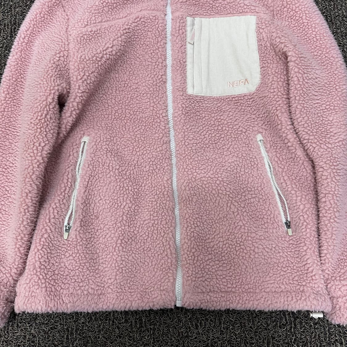 NEPA 네파 여성 뽀글이 털 후리스 자켓 핑크 95사이즈 상품이미지3