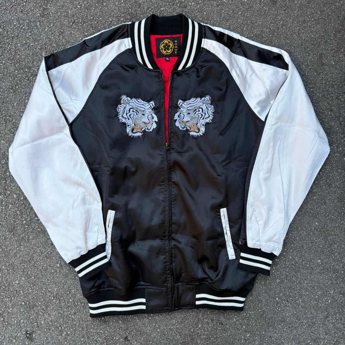 자수 백호 스카잔 블랙 상품이미지2