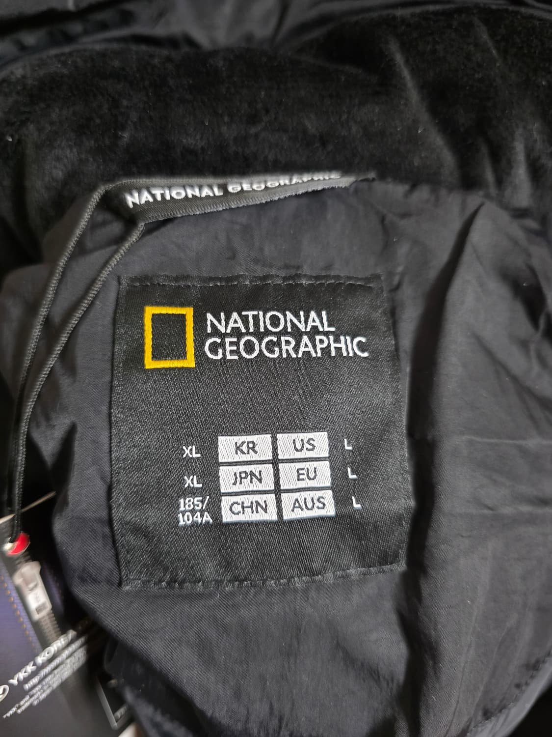 (새상품)내셔널지오그래픽 쿠온 아웃포켓 구스다운 패딩 XL 블랙 상품이미지4