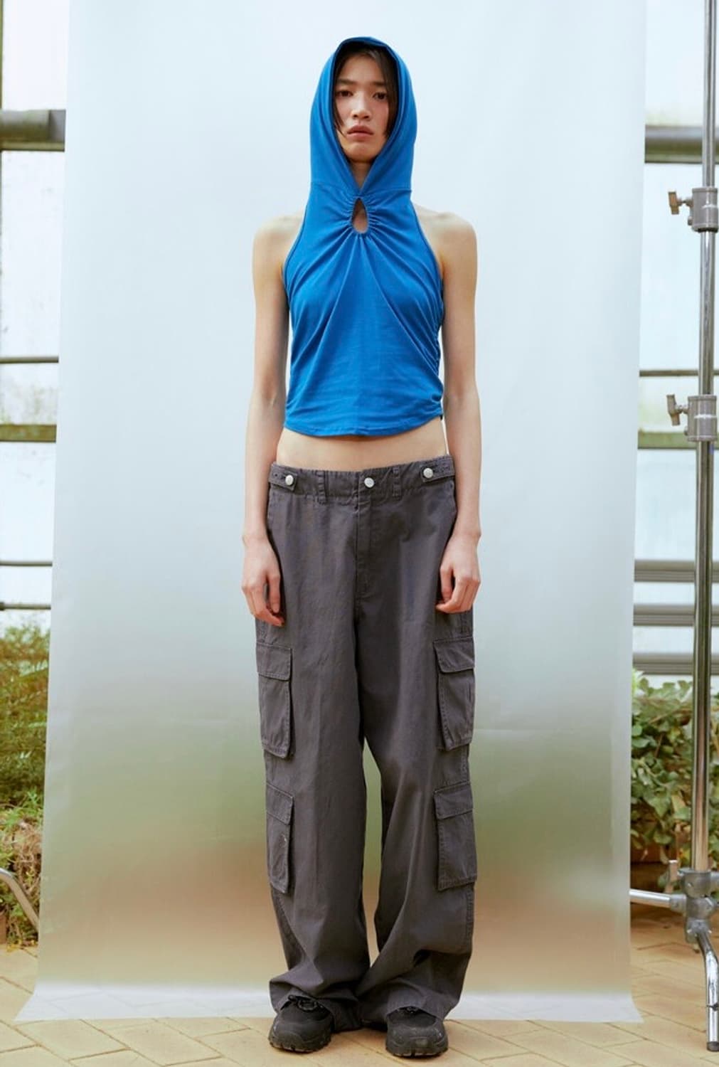 써틴먼스 13month 워싱 카고 팬츠 바지 차콜 상품이미지1