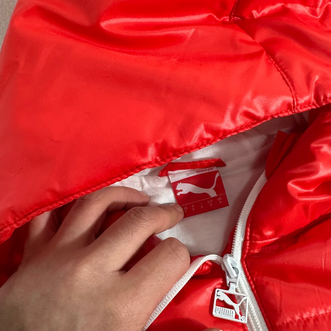 S 95 푸마 코랄 아스날 경량패딩 상품이미지5