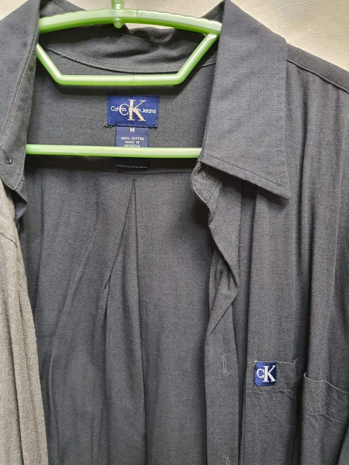 CK 켈빈 클레인 플리츠 셔츠 2종일괄 급쳐합니다  상품이미지3