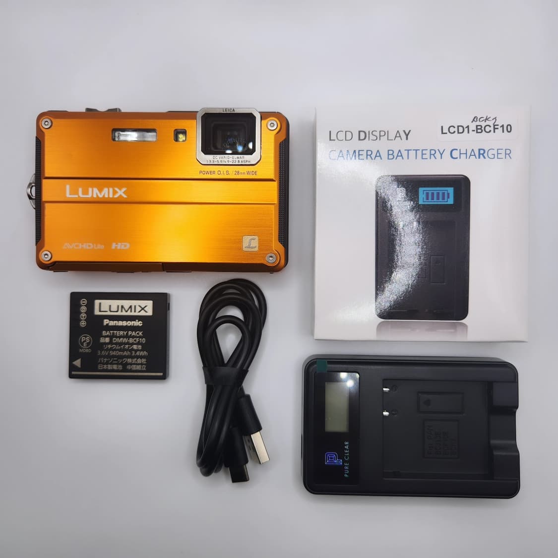 작례⭕️ 파나소닉 루믹스 DMC-FT2 오렌지 디지털카메라 상품이미지5