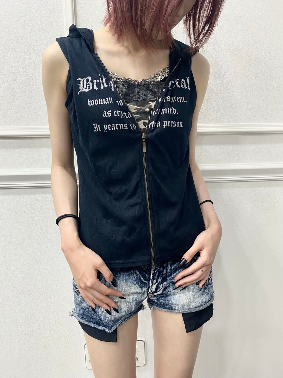 [Soavita Be Luire]2000s Mood Camo Sleeve 상품이미지9