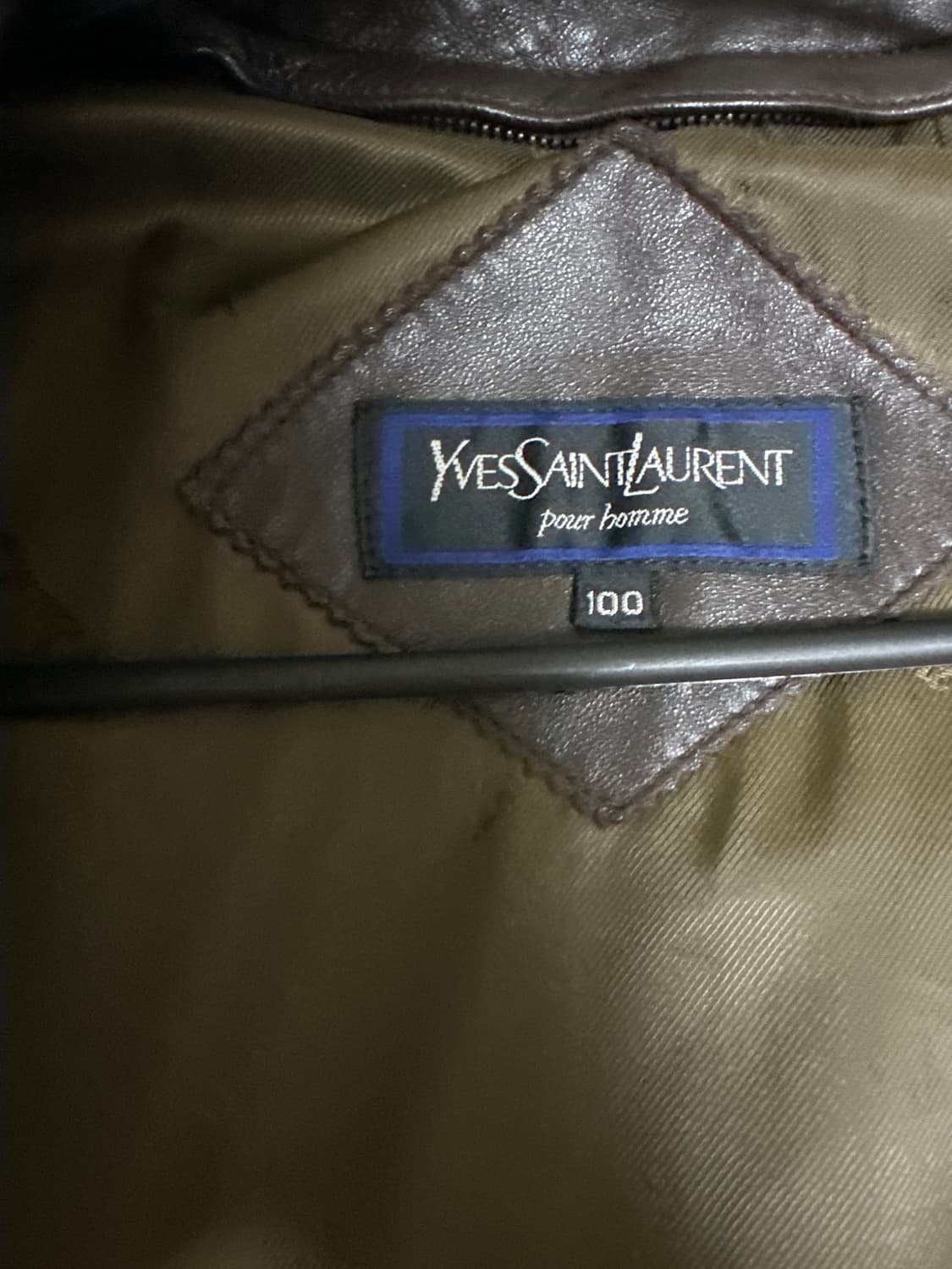 90s 입생로랑 빈티지 가죽 자켓 상품이미지2