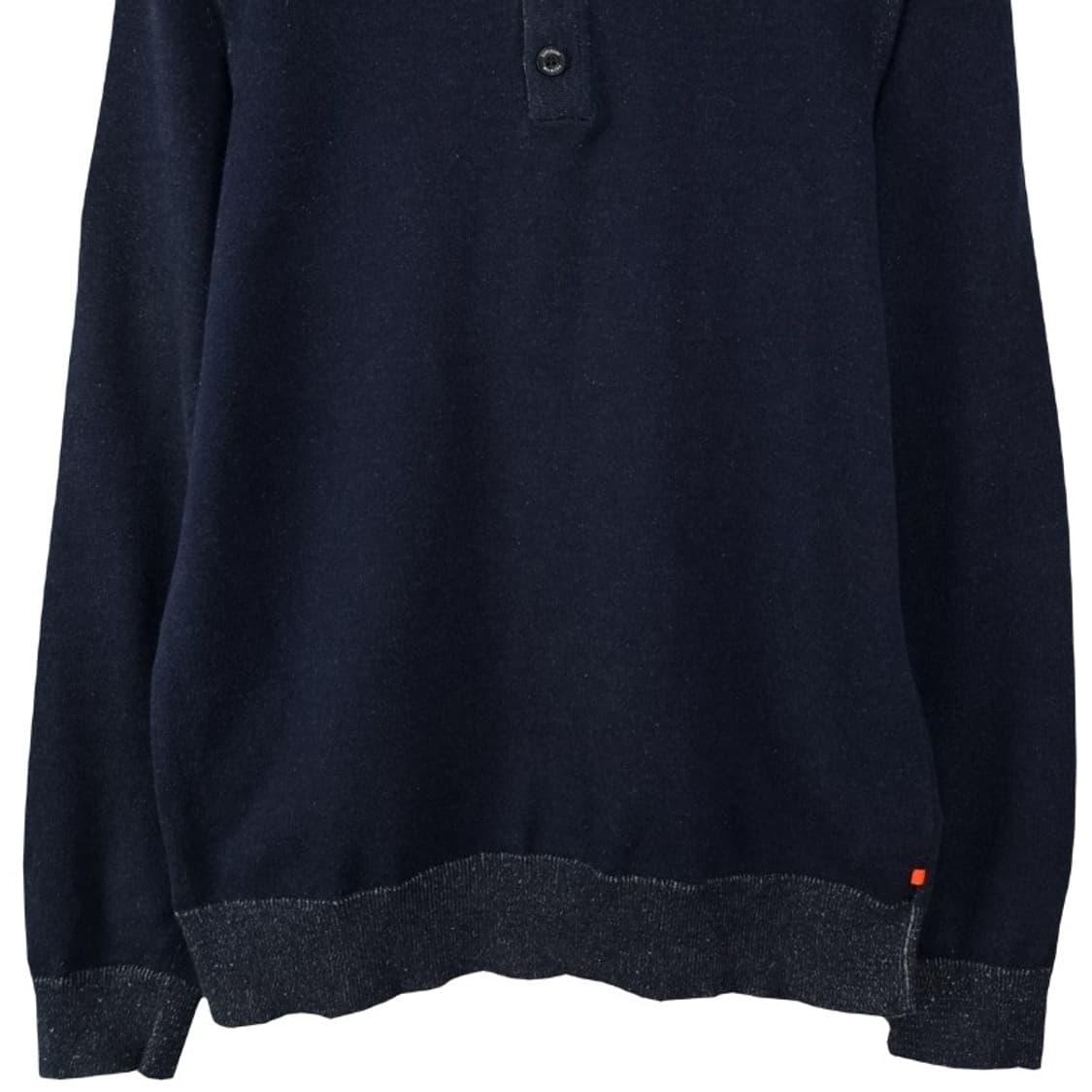 [슈퍼드라이] 슬림핏 헨리넥 맨투맨 네이비 M19722 상품이미지5