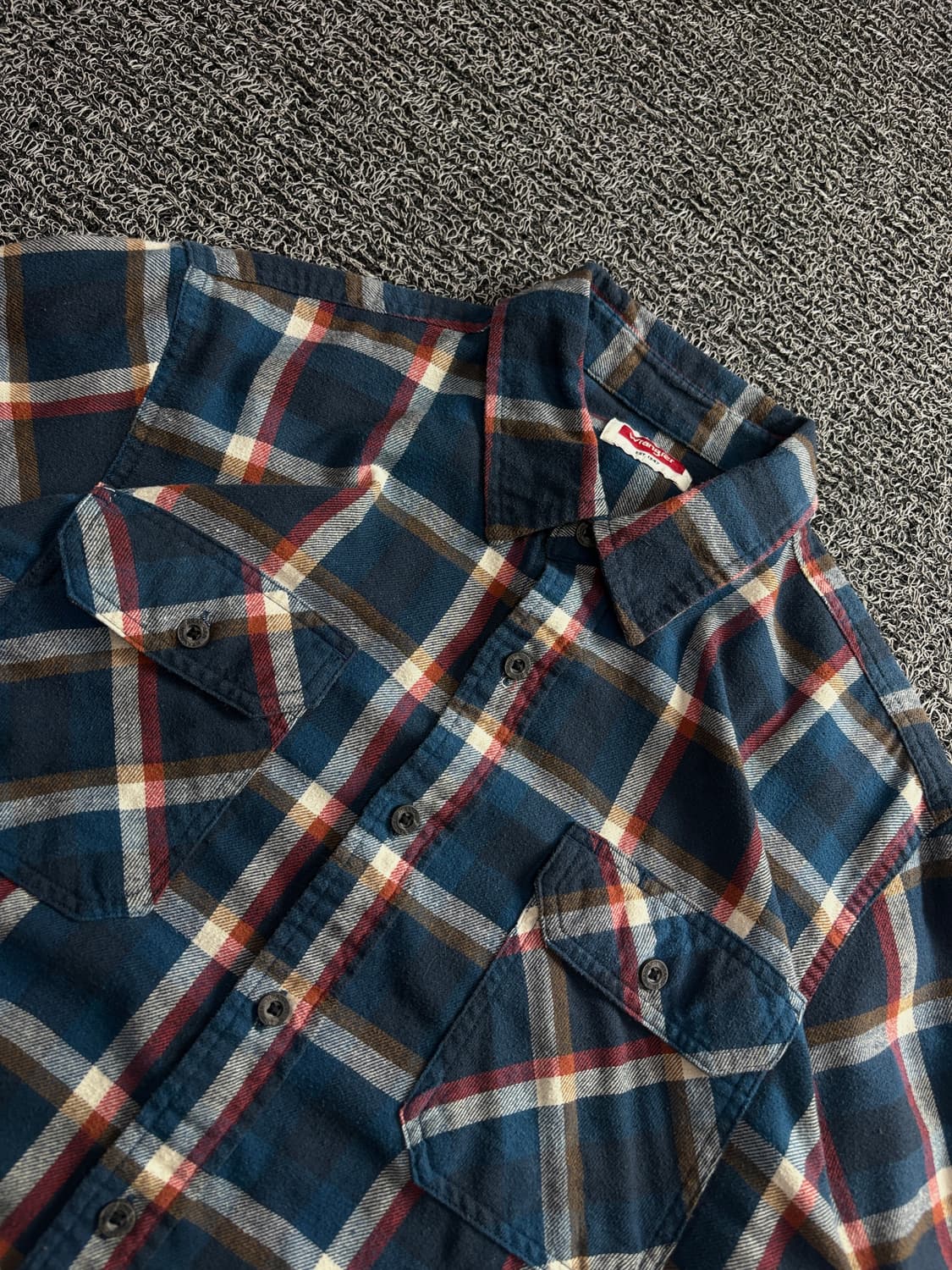 랭글러 USA 아메카지 플란넬 체크 웨스턴 셔츠 4171 상품이미지5