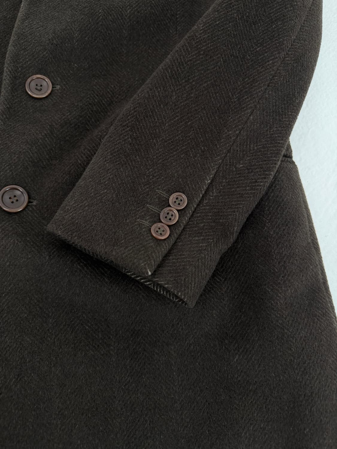 00’s Armani Collezioni herringbone coat 상품이미지7