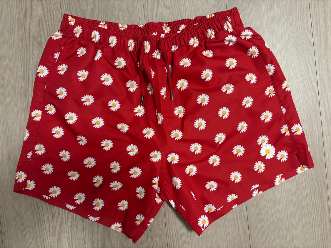 PMO DAISY ALLOVER SHORT PANTS #2 RED M 상품이미지1