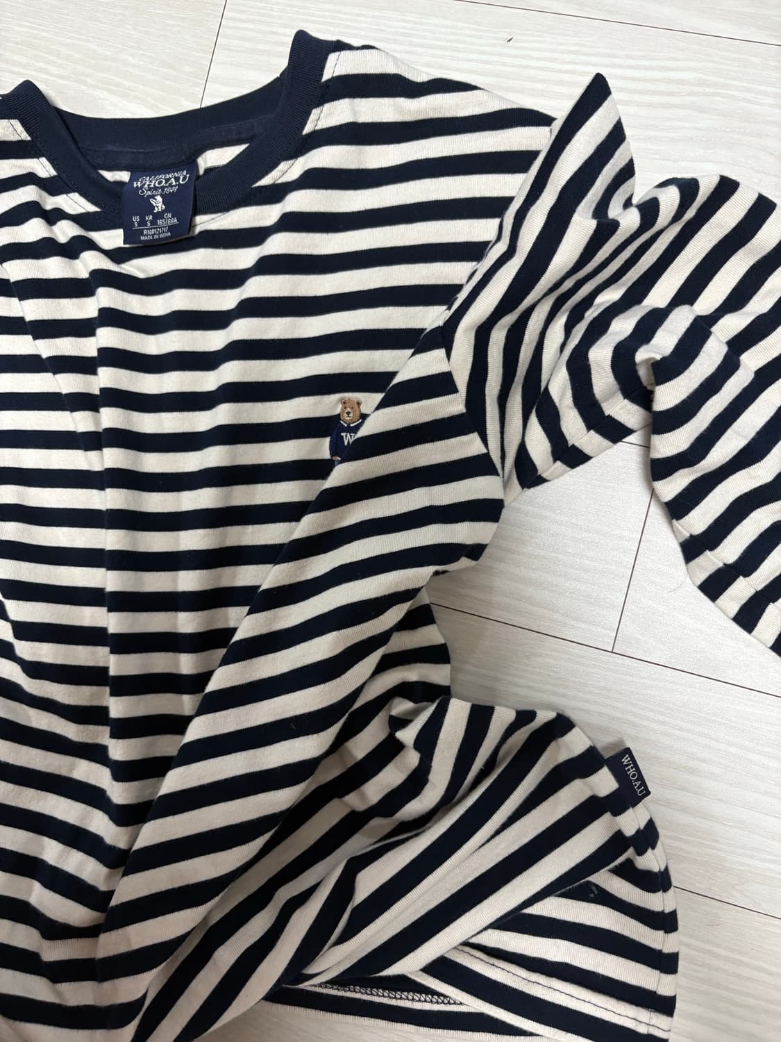 WHO.A.U 스트라이프 롱슬리브 S 상품이미지2