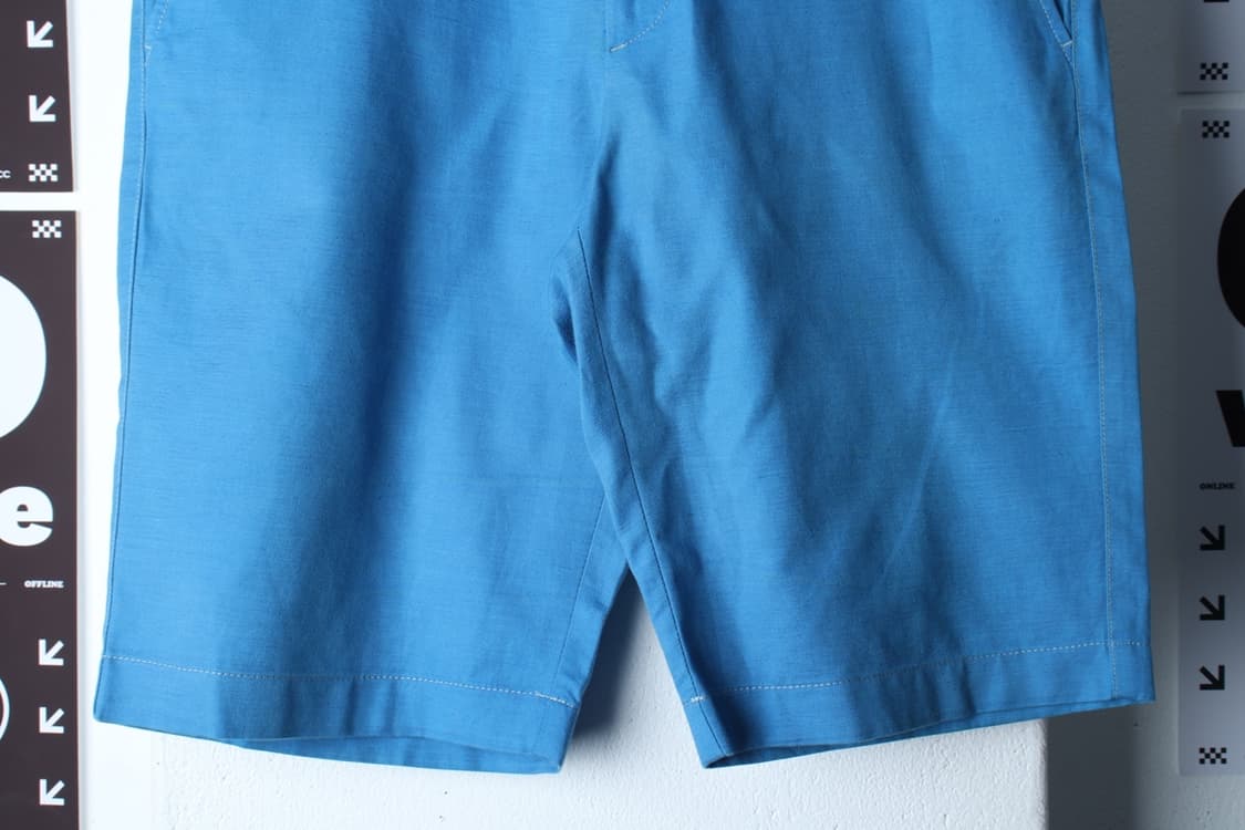 (XL) 커스텀멜로우 반바지 팬츠 블루 린넨 마 아메카지-P1P10359 상품이미지4
