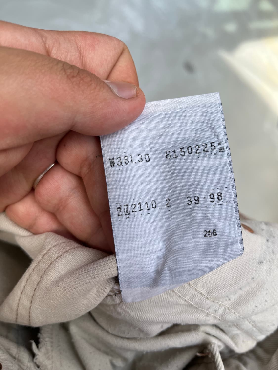 1990s Levis 616-02 Beige Jeans 상품이미지6