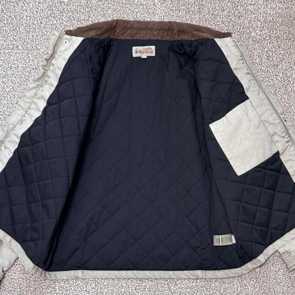 스투시 워크 자켓 그레이 L 디트로이트 상품이미지7