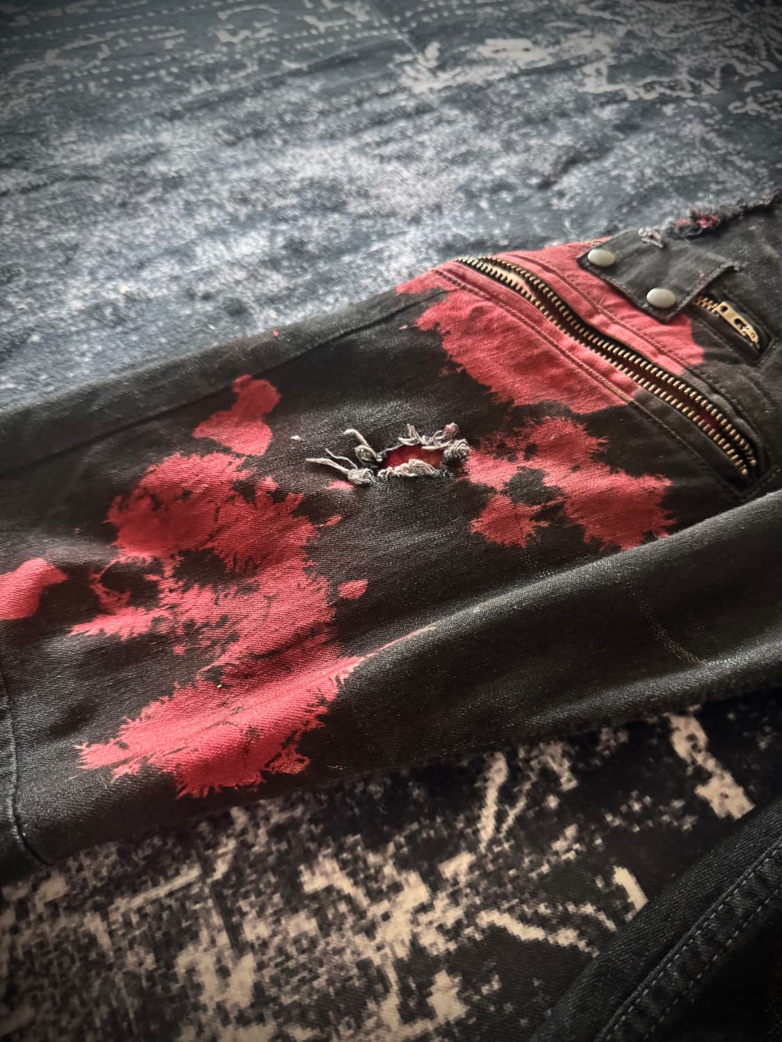 L.G.B Crash Processed Paint Denim 상품이미지5