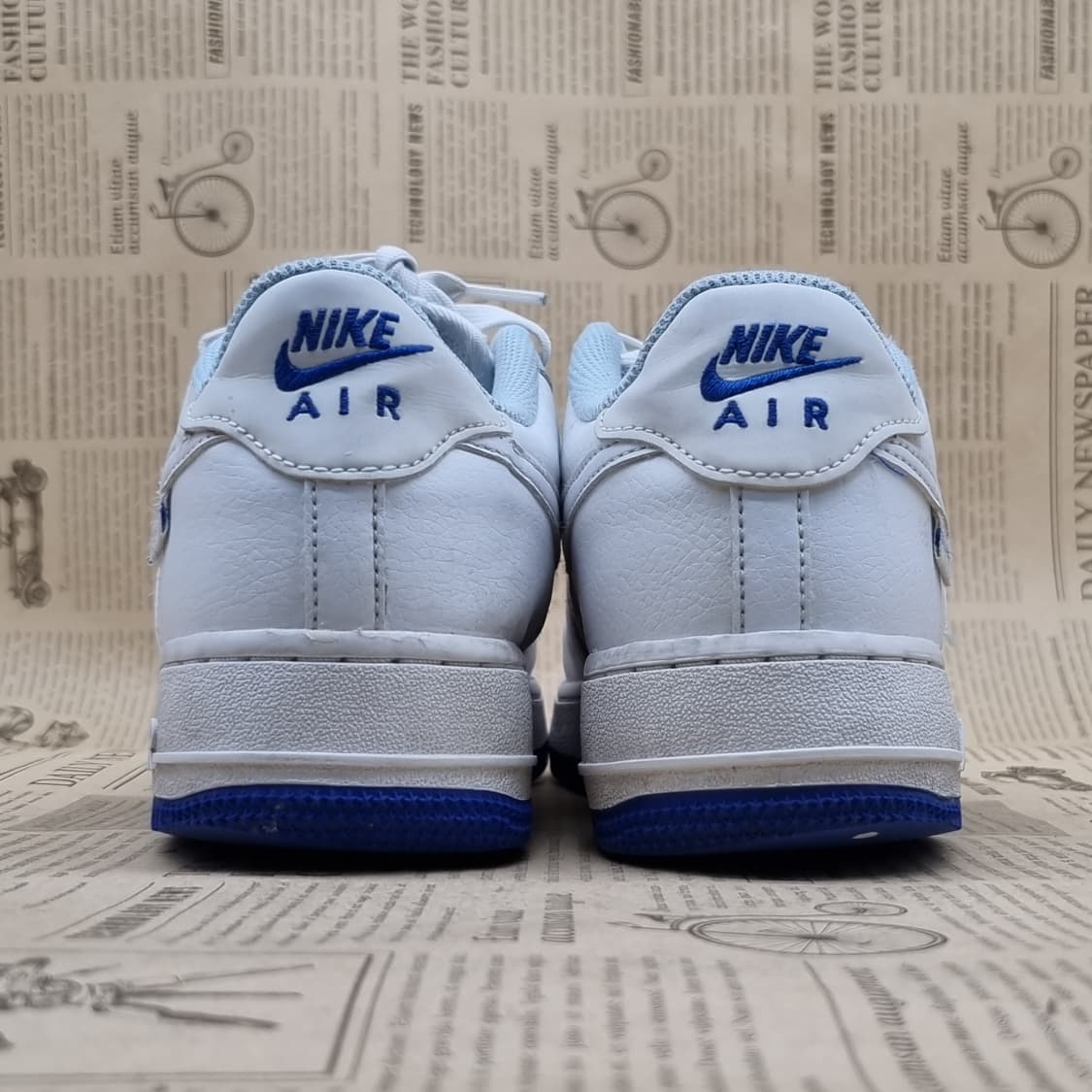 나이키 에어포스1 로우 화이트 블루 245 상품이미지4