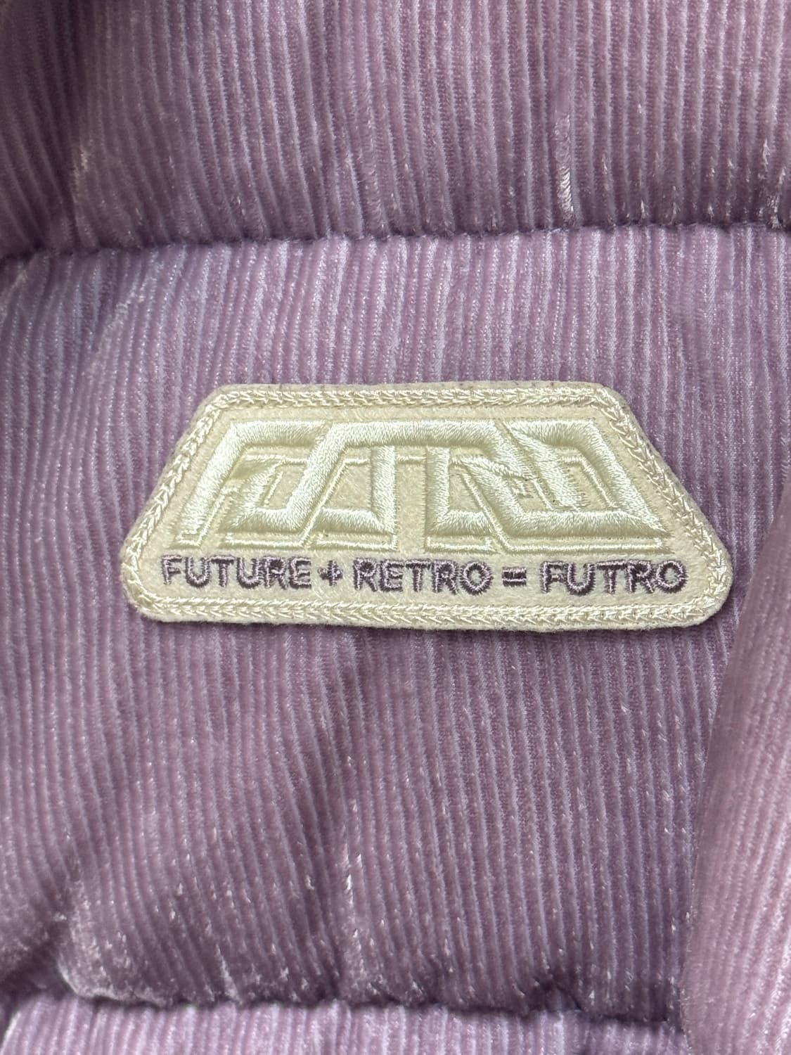 쥬시쥬디 코듀로이 패딩 퍼플 상품이미지2