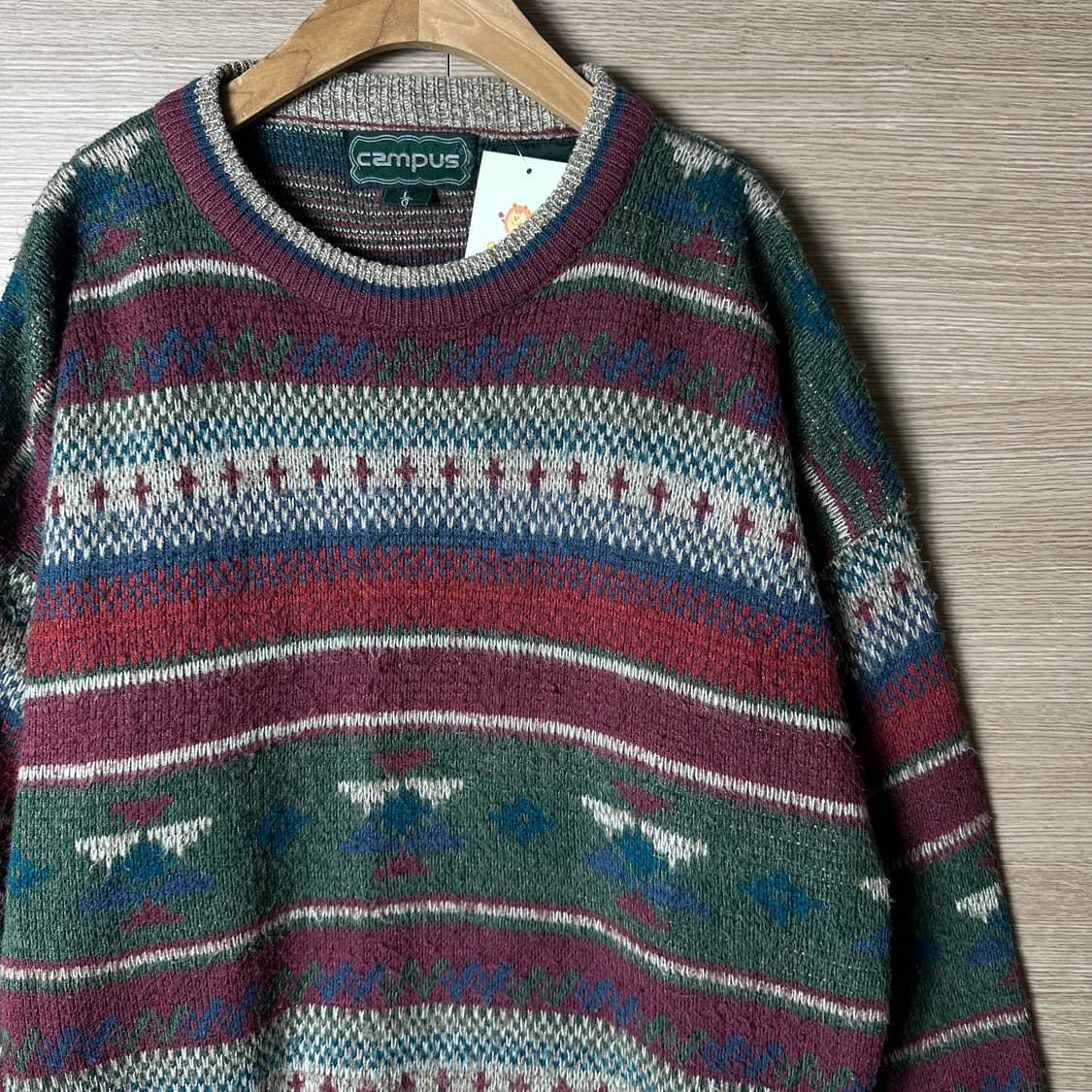 Campus 빈티지 패턴니트  상품이미지1