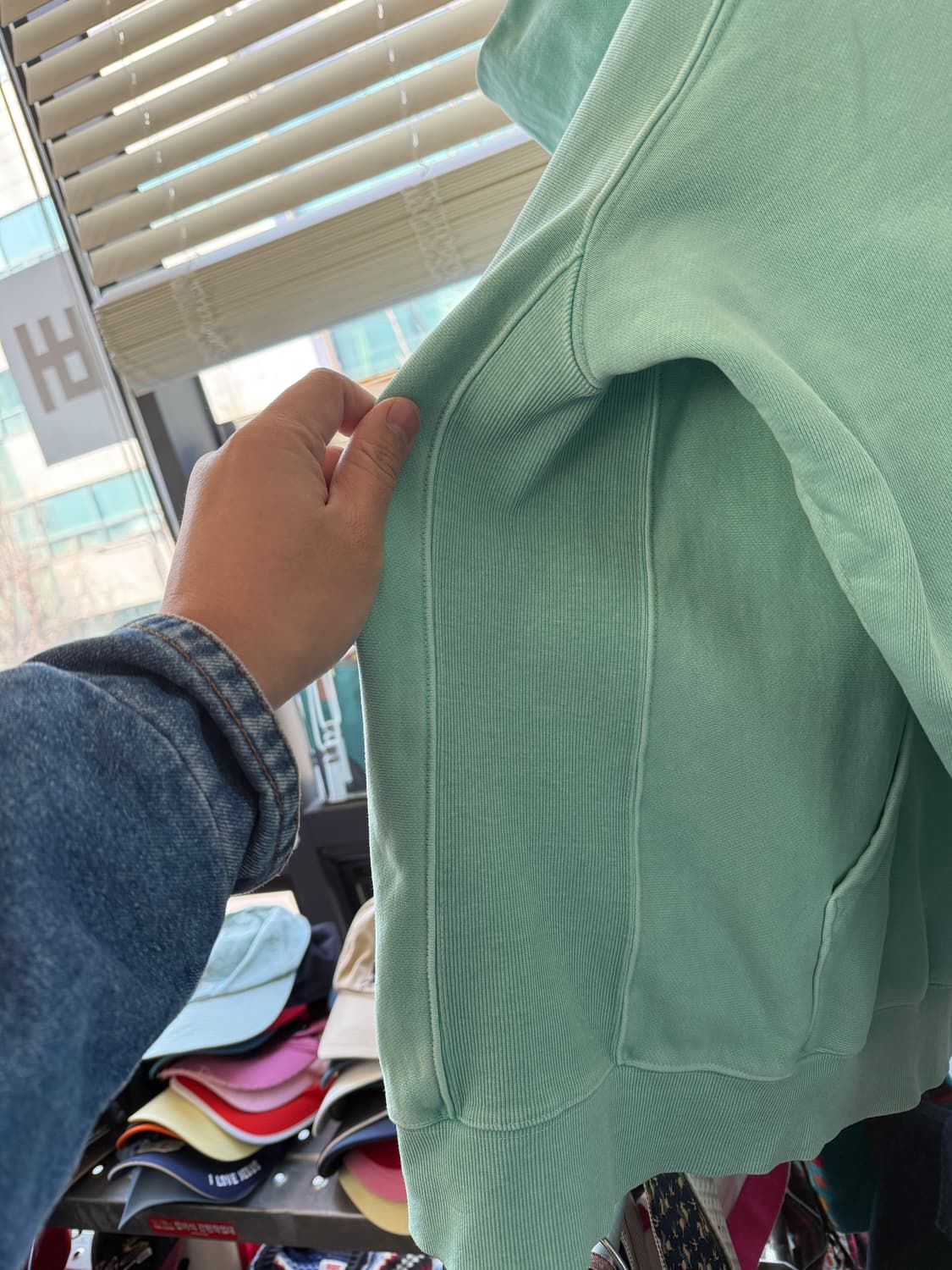 카키스 오버다이 후디 그린 3사이즈 XL 상품이미지3