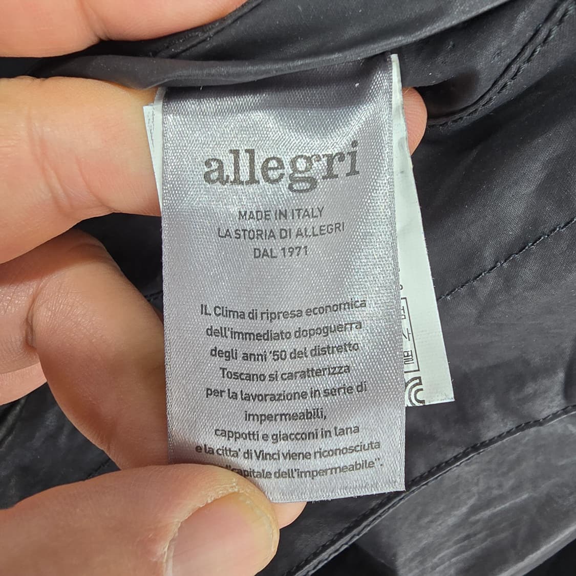 알레그리 Allegri 트렌치 코트 블랙 95 상품이미지7
