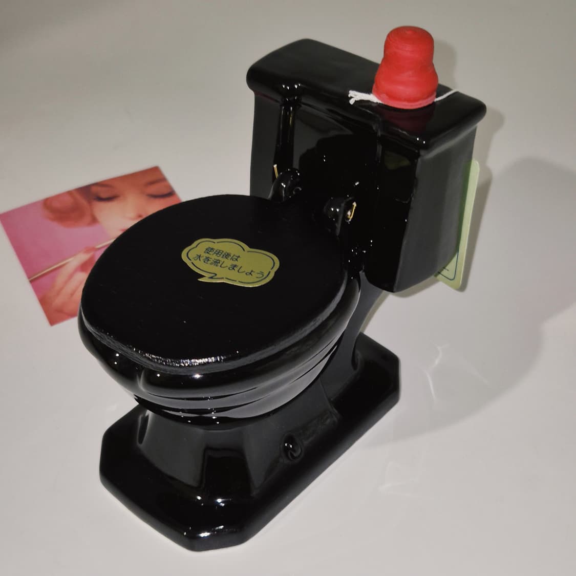 80s 산코 레트로 도자기 변기 재떨이 홀더 상품이미지7