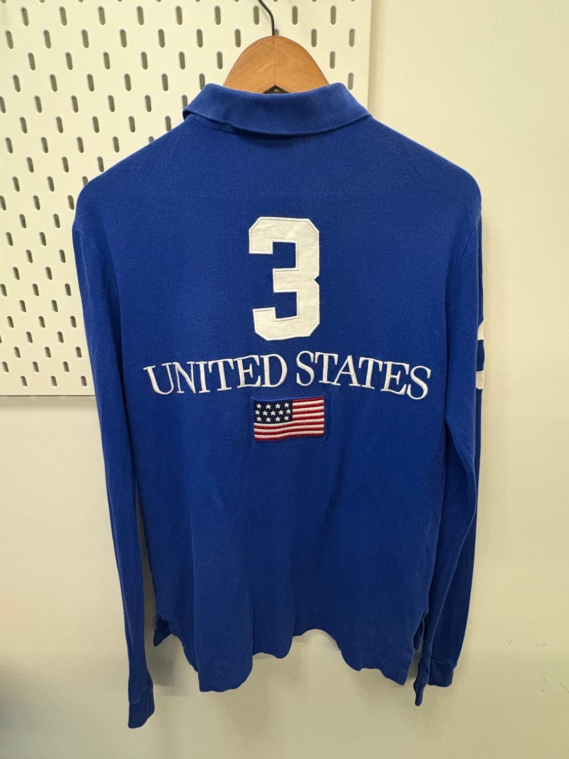 폴로 랄프로렌 USA 성조기 빅포니 롱슬리브 카라 티셔츠 상품이미지2