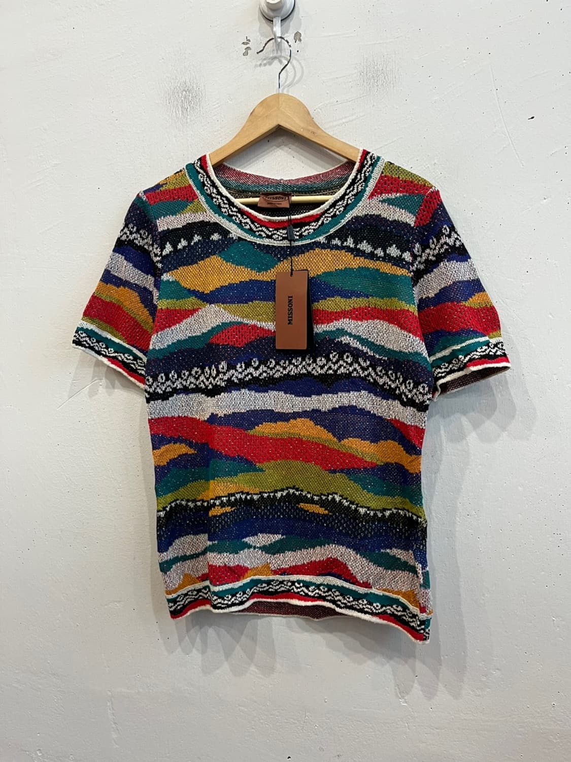 미쏘니 반팔 탑 택달린 미사용품 Made in ITALY 상품이미지1