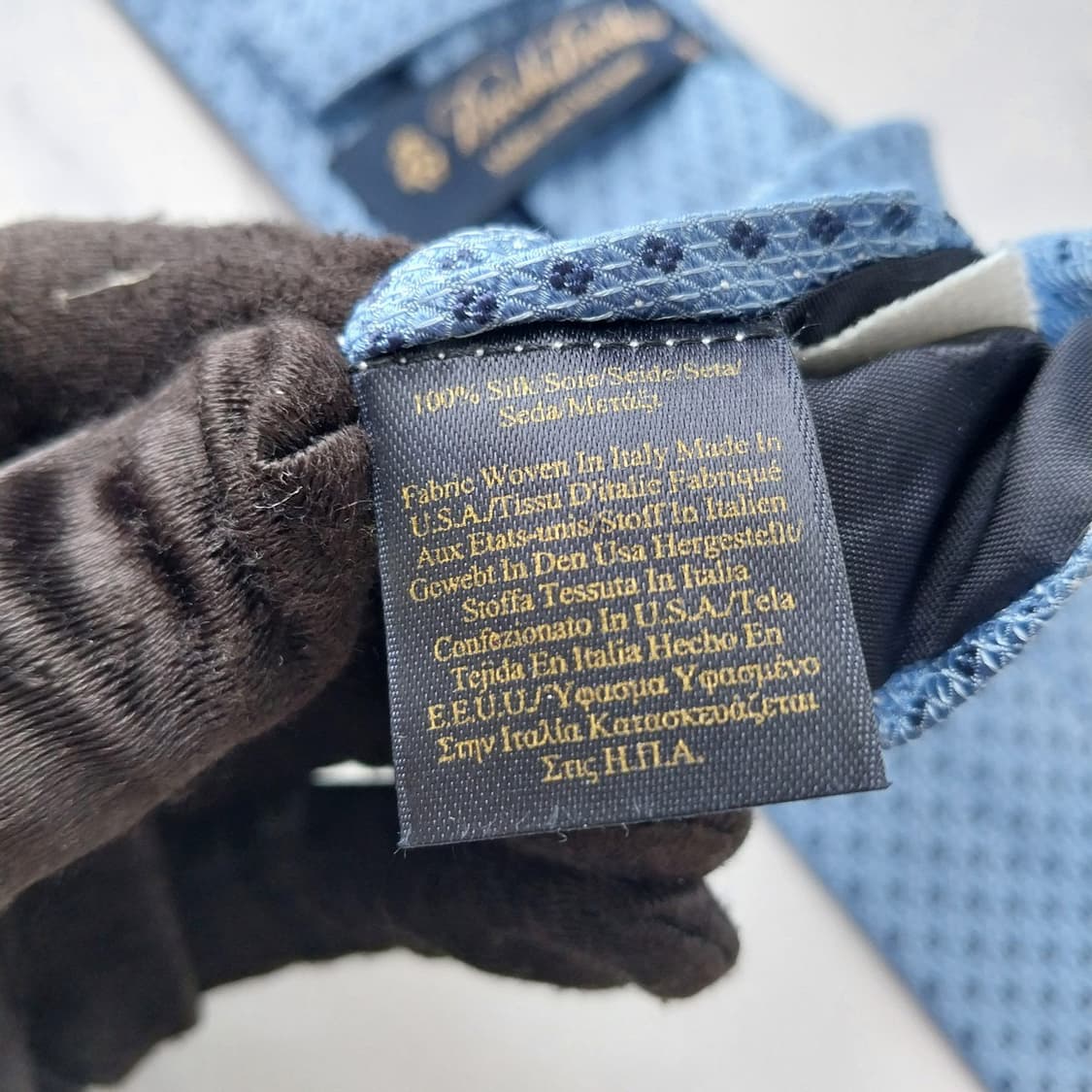 브룩스 브라더스 블루 도트 패턴 넥타이 8.3cm A+등급 K2573 상품이미지10