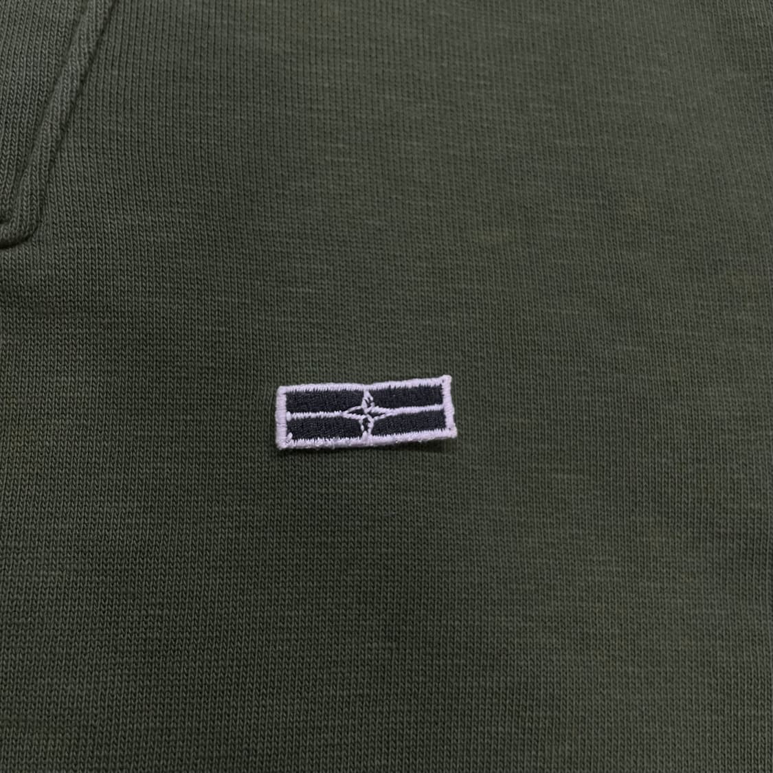 스톤아일랜드 데님 스몰 로고 후드집업 그린 상품이미지3