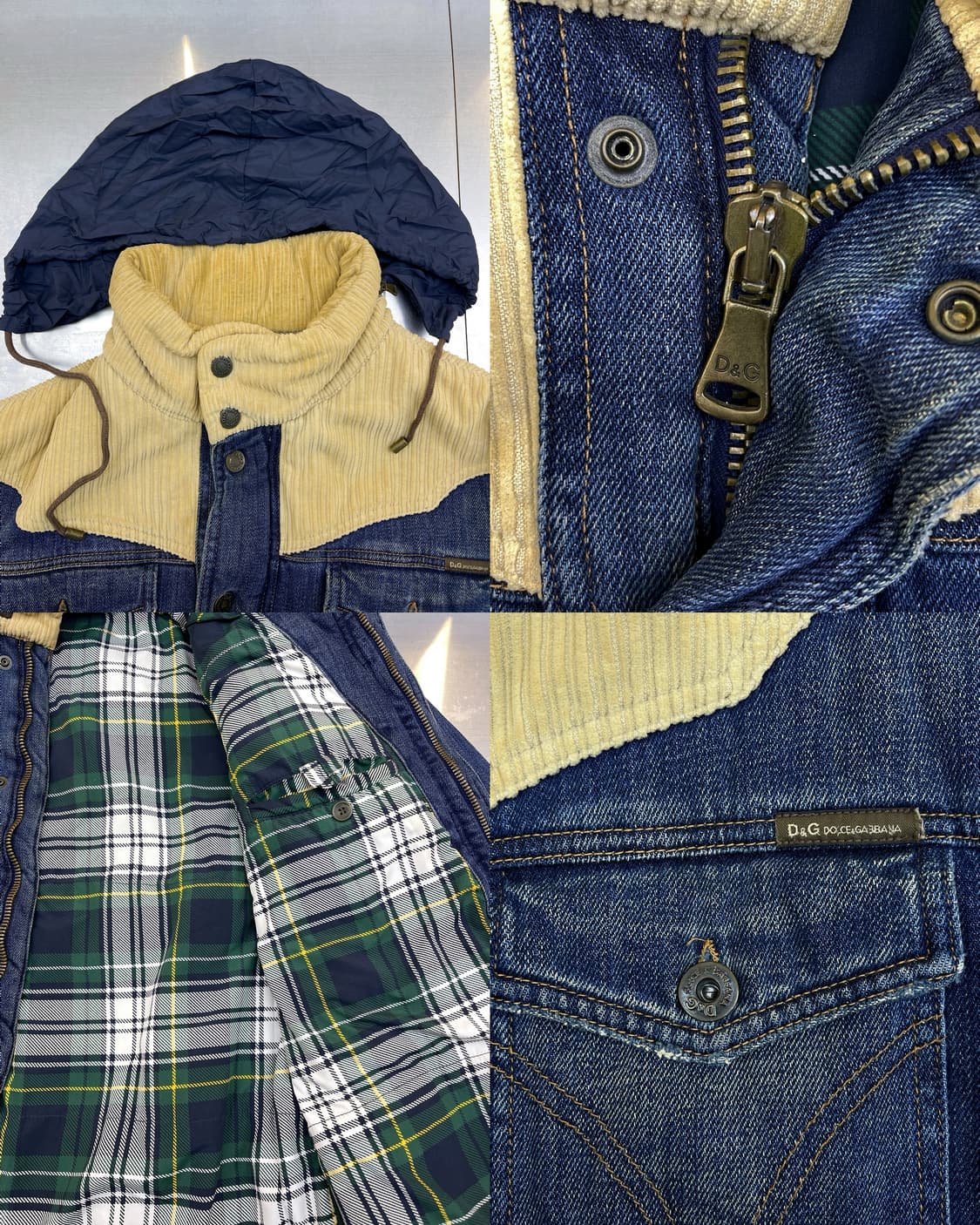 돌체 앤 가바나 코듀로이 데님 푸퍼 자켓 상품이미지5