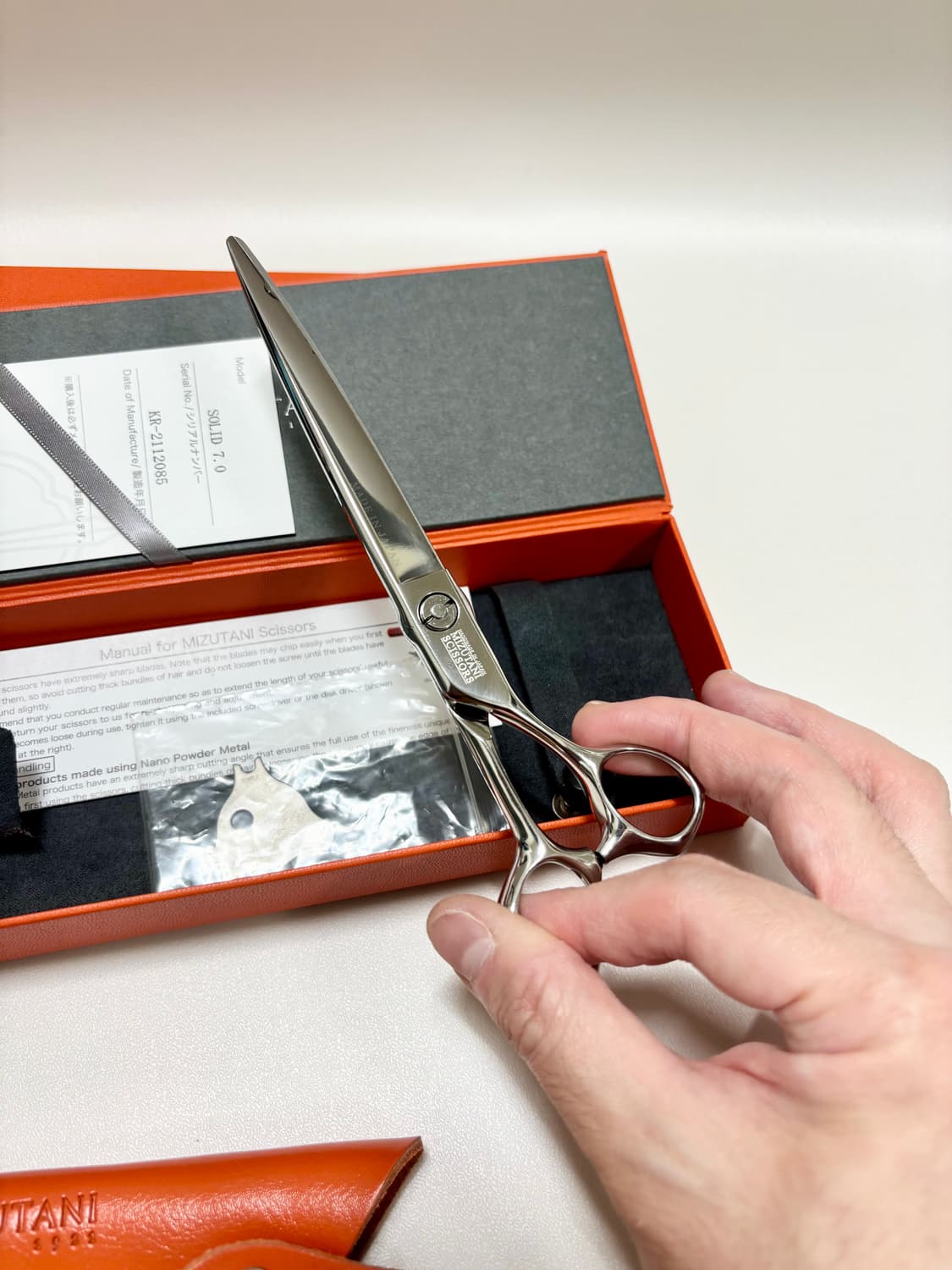 미쯔다니 솔리드 미용가위 7인치 장가위 미즈타니 상품이미지9