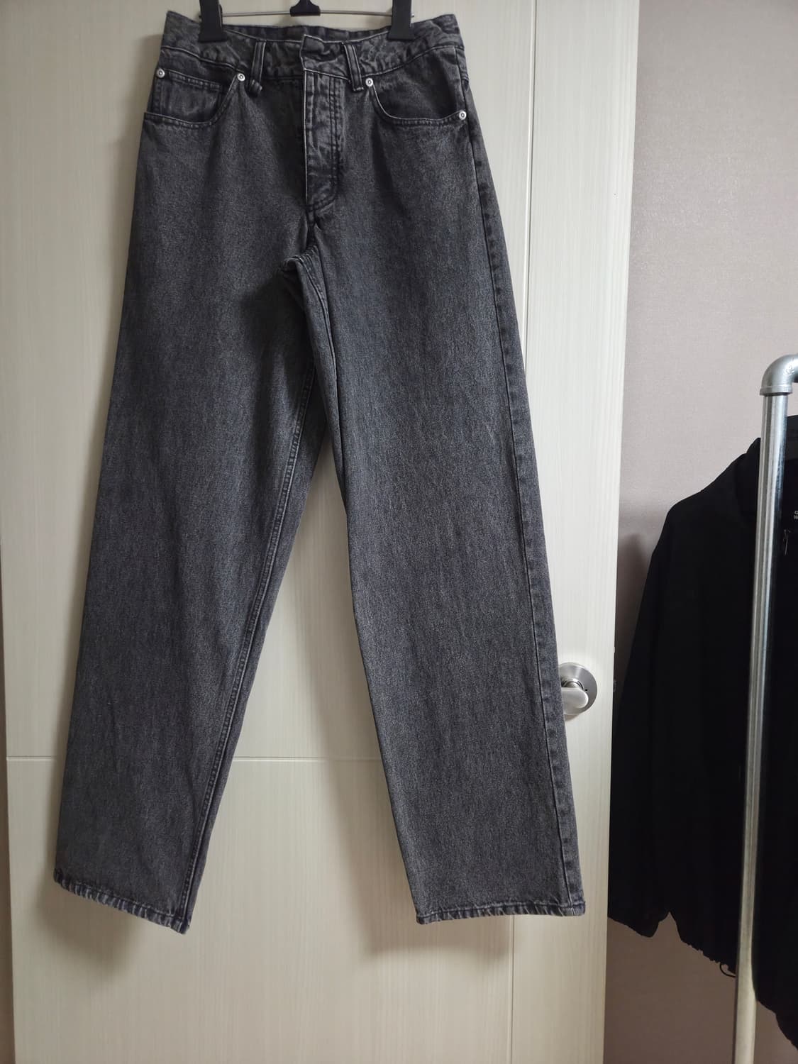 [28] 에어 조던 치노 데님 팬츠 블랙 상품이미지1