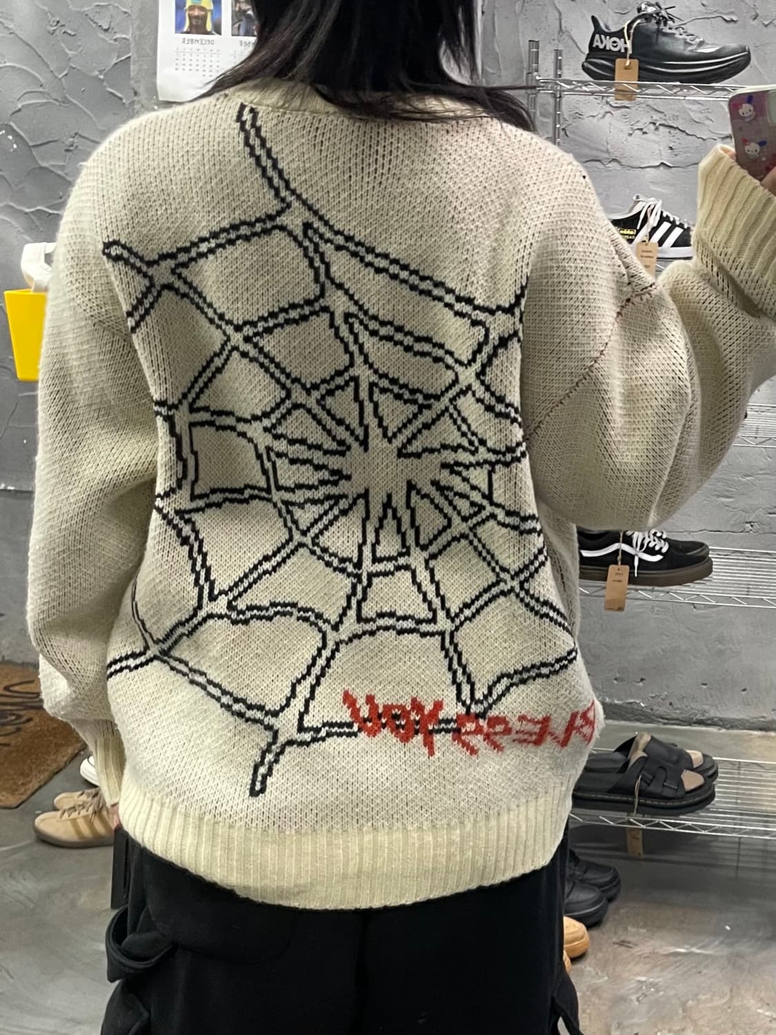 재팬 빈티지 스파이더 웹 헤비 니트 상품이미지8