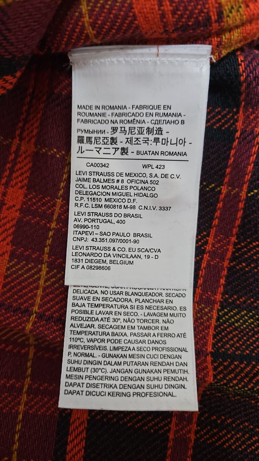 리바이스 LVC 1950's 숏혼 플란넬 셔츠 멀티 S 상품이미지10