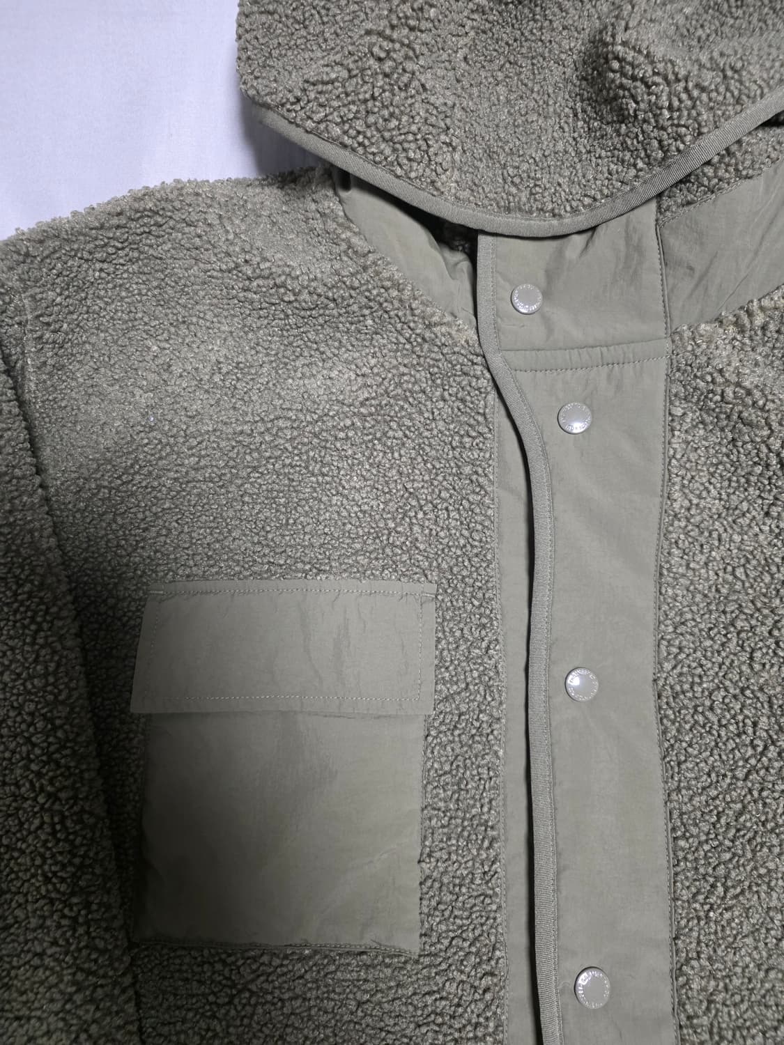 (새상품) GU x 엔지니어드 가먼츠 후리스 올리브 XXL 엔가 상품이미지2