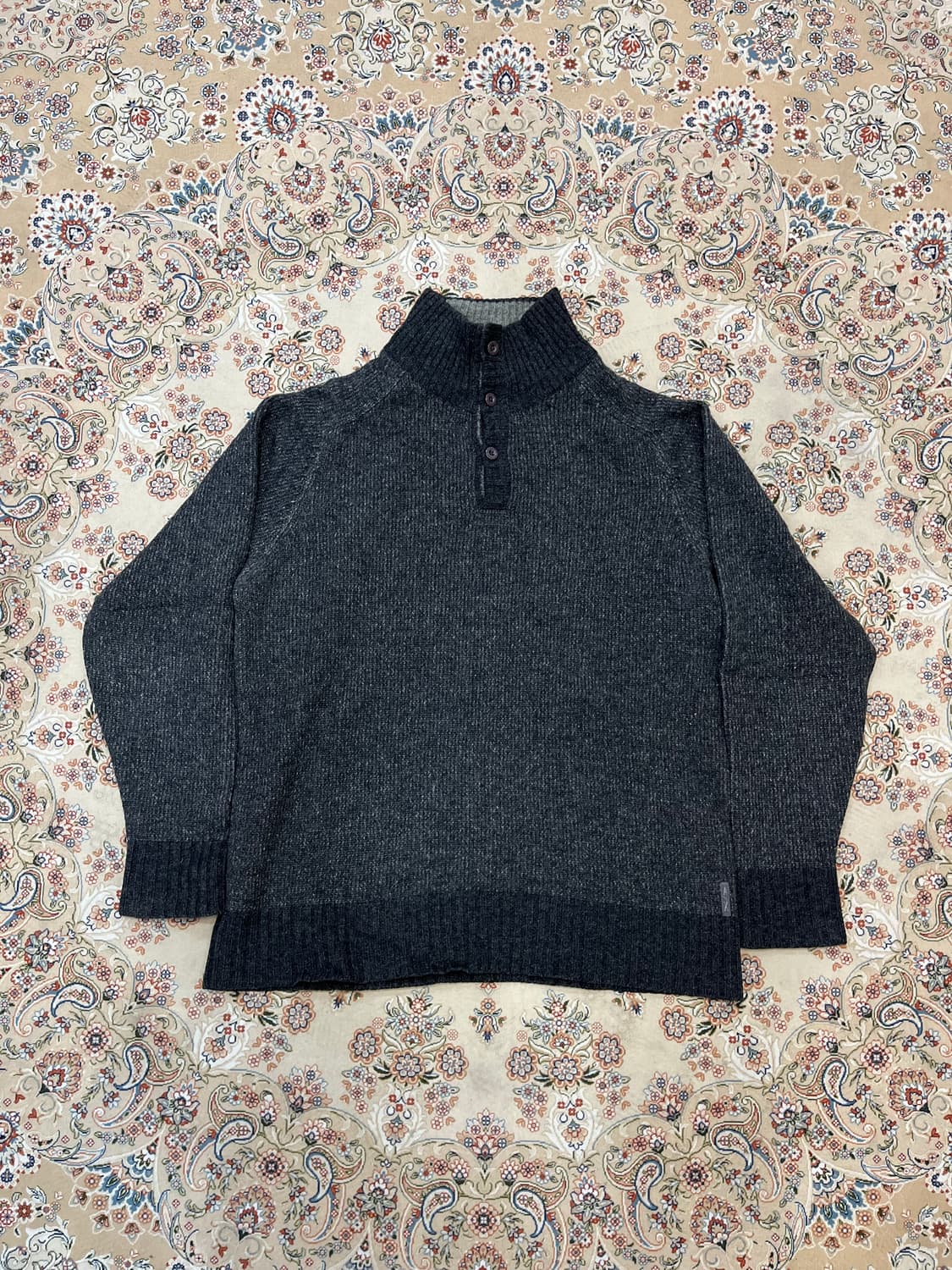 아르마니 익스체인지 패치로고 헨리넥 니트 상품이미지1