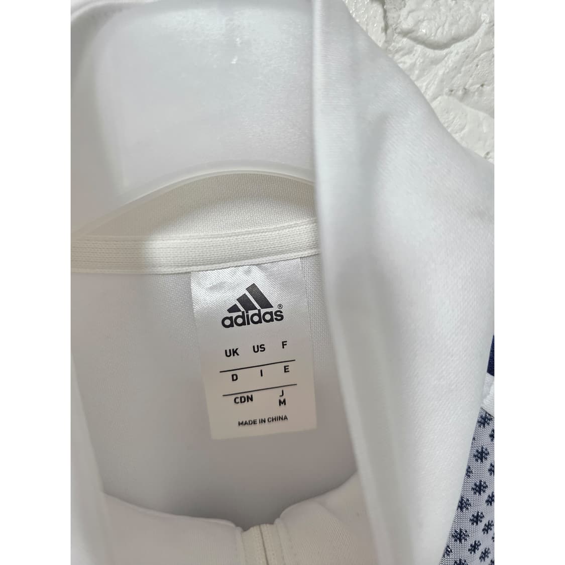 택포_ 아디다스 화이트 트랙탑 집업 져지 M 상품이미지2