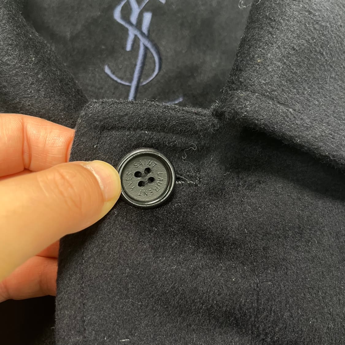 100 ysl 입생로랑 캐시미어 싱글 코트 상품이미지3