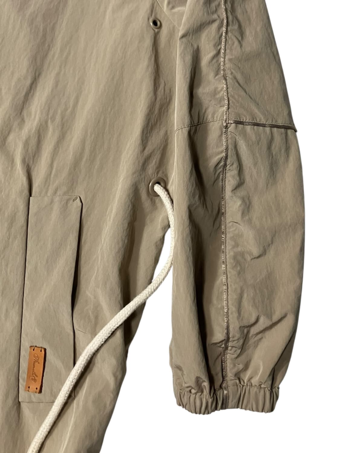 써스데이 아일랜드 야상 베이지 롱 자켓 바람막이 S 상품이미지4