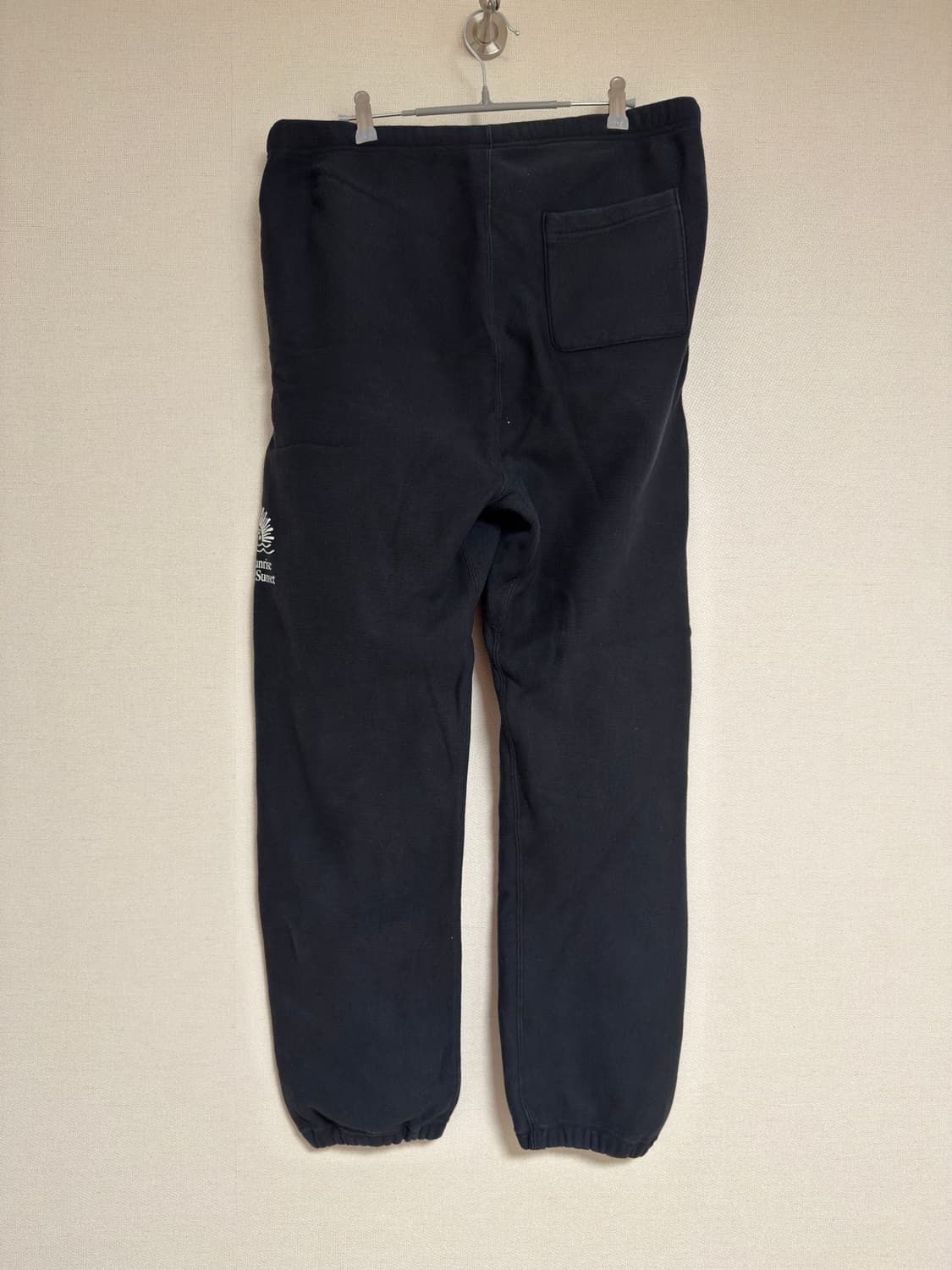 [XL] 챔피온 리버스위브 115 블루택 기모밴딩 조거 블랙 상품이미지2