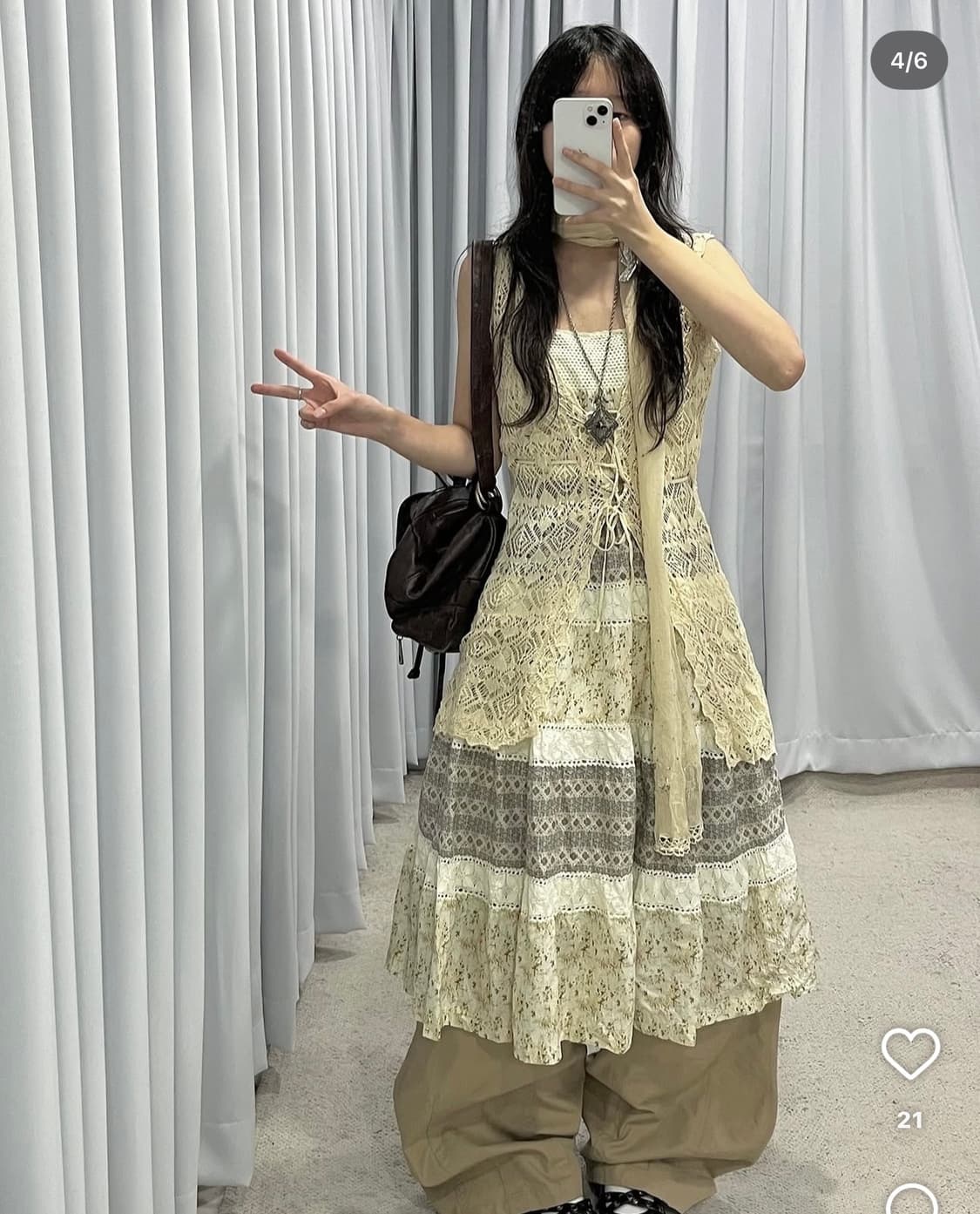 선가든파티 미라이클립 큐빈티지 코디셋 상품이미지4