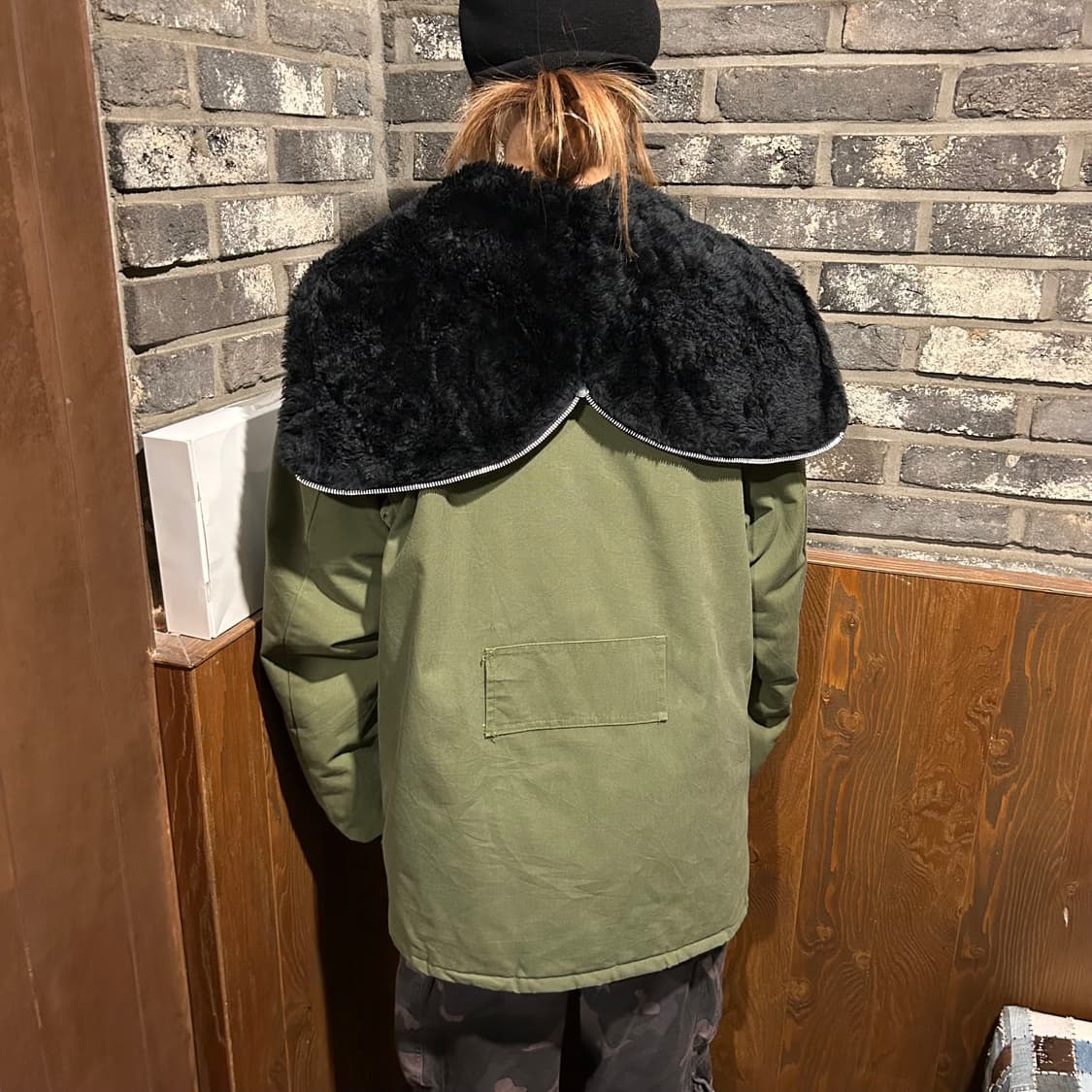 L) ALASKA 빈티지 스플릿 N2B 후드 워크 자켓 상품이미지10