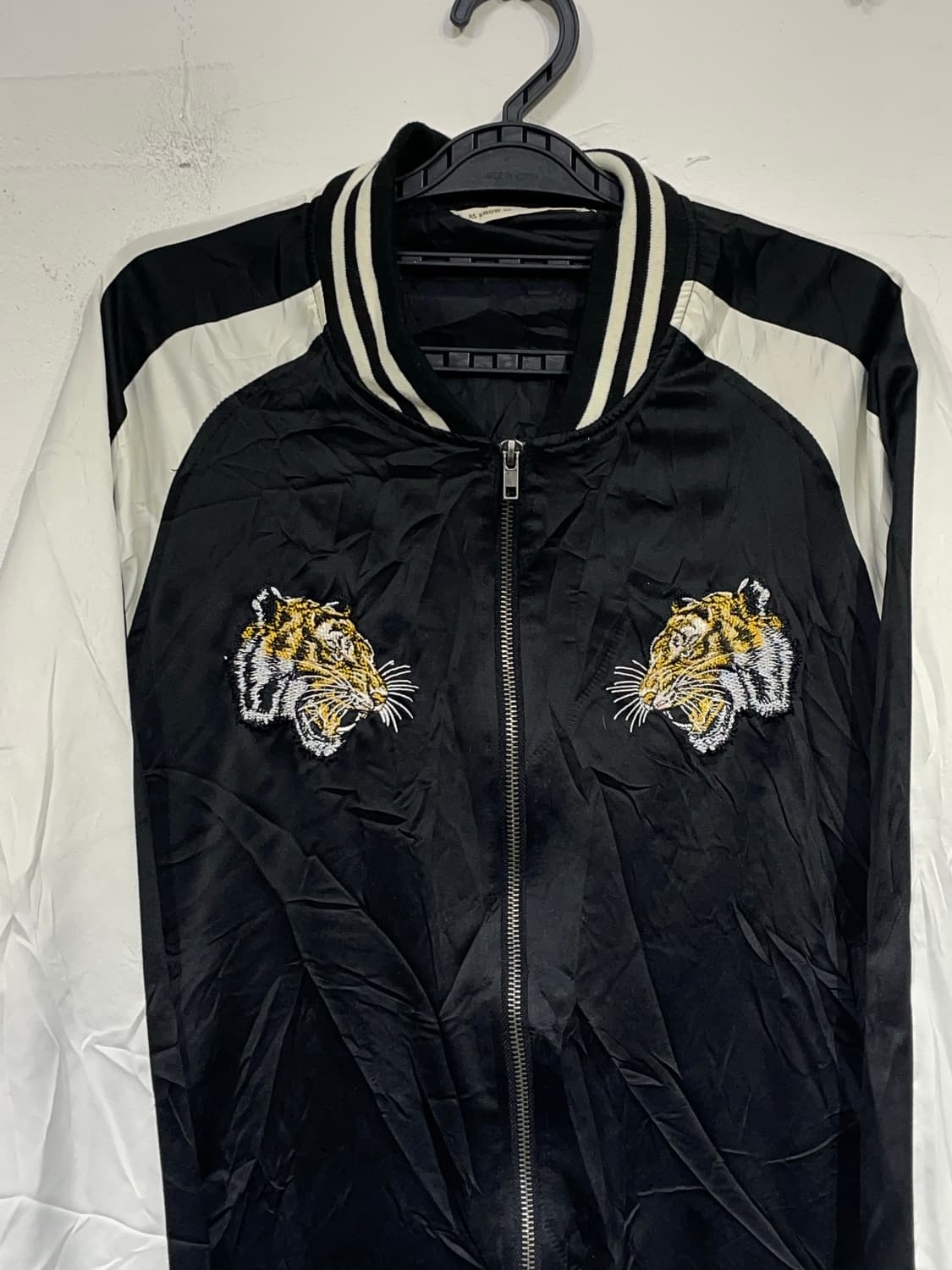 일본빈티지 오리엔탈 호랑이 자수 스카잔 빈티지 스카쟌 자켓 상품이미지6