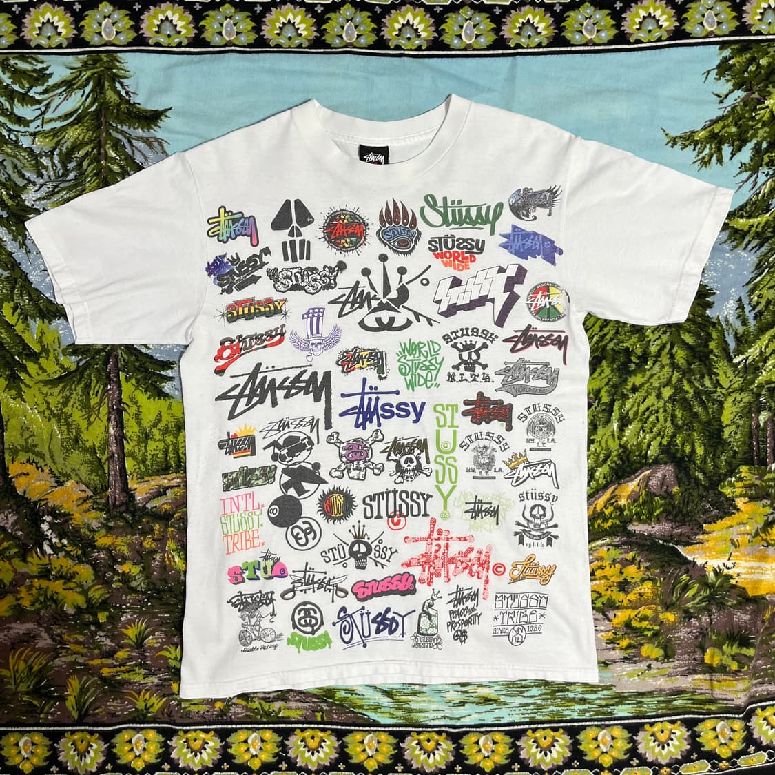 00s Stussy All Logo Tee S 상품이미지1