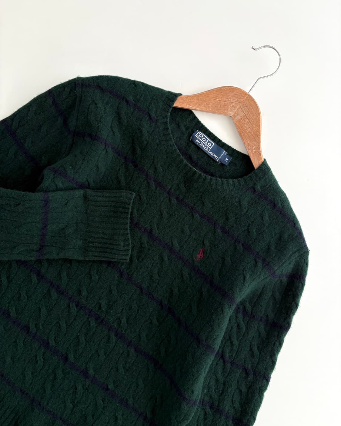 Polo 폴로 랄프로렌 단가라패턴 케이블 니트 상품이미지4