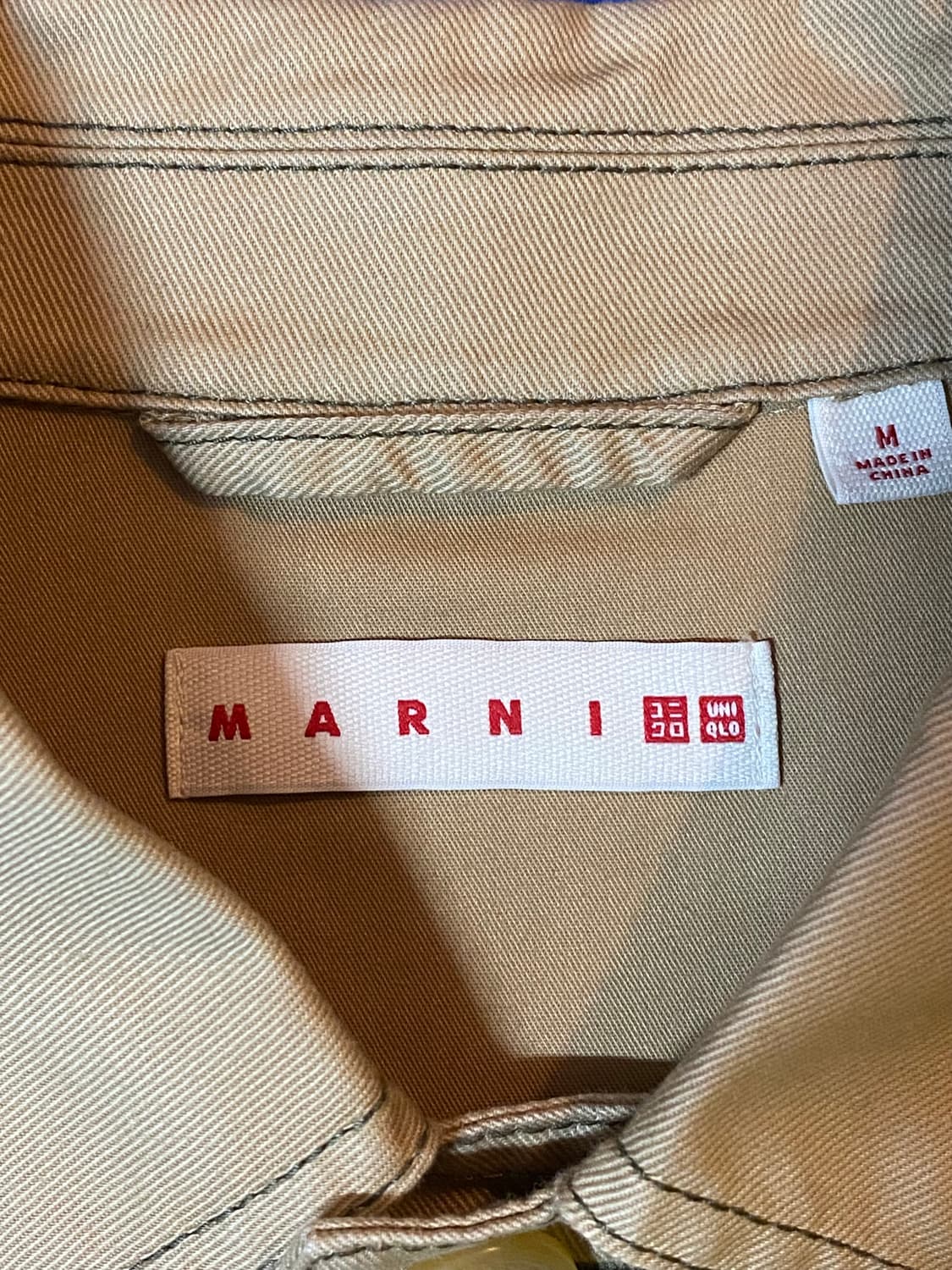 MARNI x UNIQLO 마르니 유니클로 콜라보 워크 자켓 베이지 M 상품이미지3