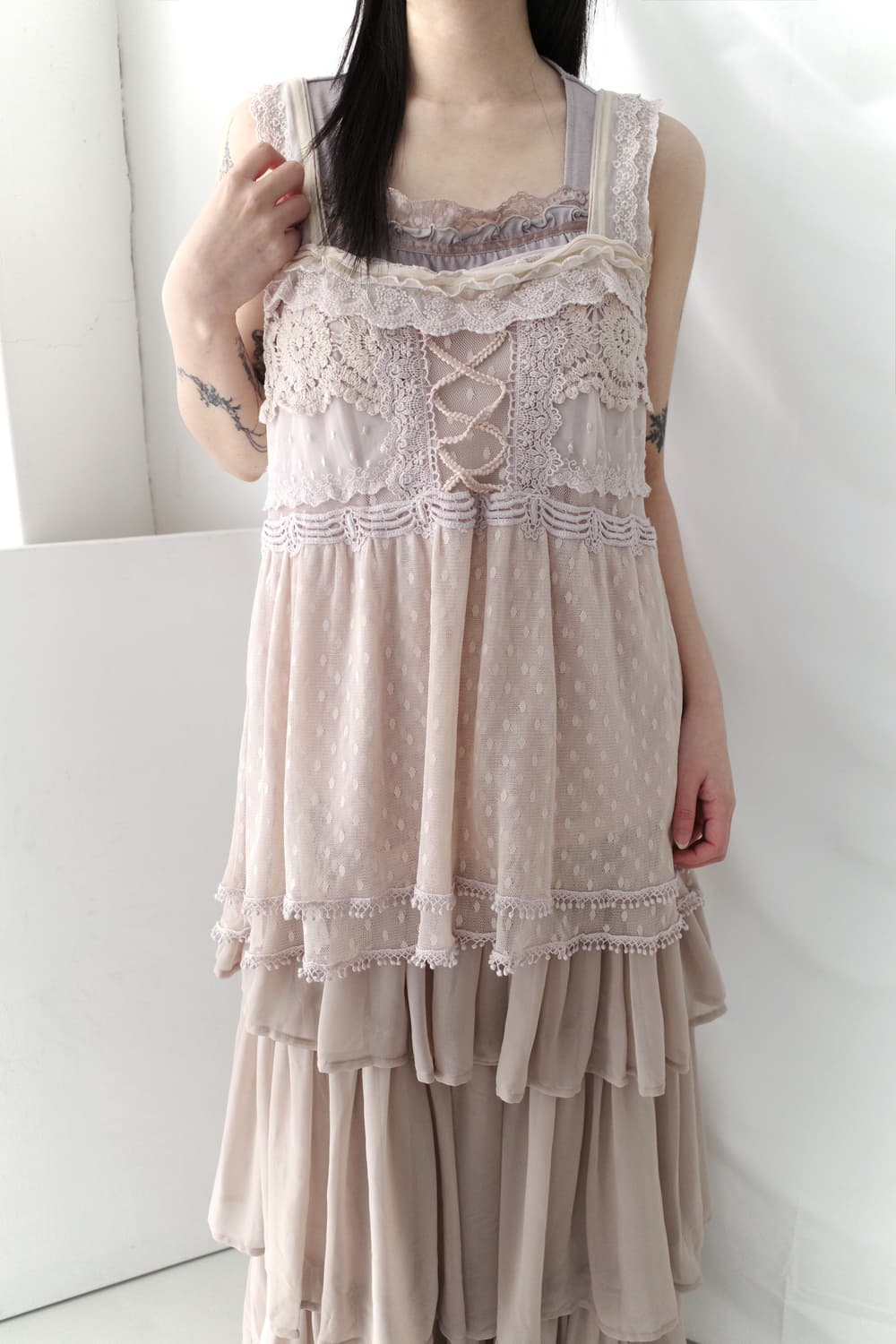 axes femme) lace dot sleeveless 상품이미지7